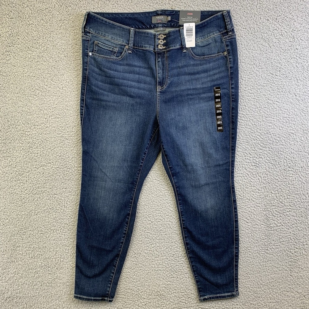Torrid Womens Jegging Jeans Plus 20 Blue Stretch Denim High Rise Super Soft